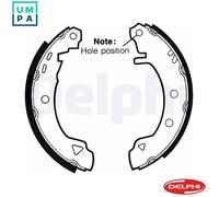 Rear Brake Shoe Set Delphi LS1402 Fits Citroen Renault AX Extra 19