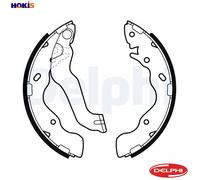 Brake shoes LS1953 DELPHI for HYUNDAI COUPE I ACCENT II Saloon ACCENT II MATRIX