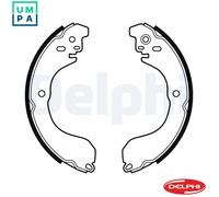 Brake Shoe Set Delphi LS2088 Fits Chrysler Dodge Ford Jeep Nissan Sebring