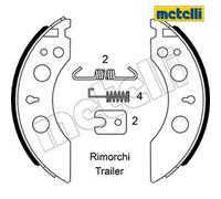 Brake shoes 53-0592 METELLI