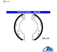 ATE 03.0137-0169.2 Handbrake shoes