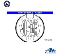 ATE Brake Shoe Set - Parking Brake 03.0137-0171.2 (650171) for Mercedes-Benz W123 76-85 (Manual)