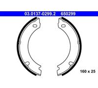 Brake Shoe Set, parking brake 03.0137-0299.2 ATE for VOLVO 740 760 740 Kombi 940