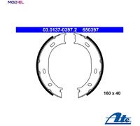 Brake Shoe Set, parking brake 03.0137-0397.2 ATE for MERCEDES-BENZ VW