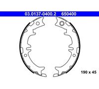 BRAKE SHOE SET PARKING BRAKE 03.0137-0400.2 FOR TOYOTA SUPRA/IV PREVIA/ESTIMA