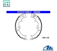 Brake Shoe Set, parking brake 03.0137-0400.2 ATE for TOYOTA LEXUS
