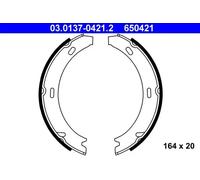 Brake Shoe Set, parking brake 03.0137-0421.2 ATE for PORSCHE BOXSTER