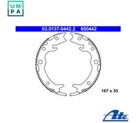 ATE Brake Shoe Set 03.0137-0442.2 - Parking Brake for Honda Shuttle/Stream/FR-V