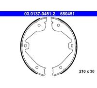 Brake Shoe Set, parking brake 03.0137-0451.2 ATE for LAND ROVER MERCEDES-BENZ VW