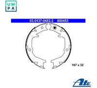 Brake Shoe Set, parking brake 03.0137-0453.2 ATE for MITSUBISHI OUTLANDER I