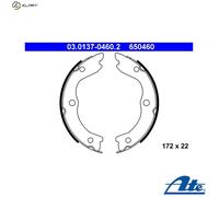 ATE Brake Shoe Set 03.0137-0460.2 - Parking Brake for NISSAN X-TRAIL I