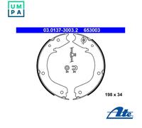 BRAKE SHOE SET PARKING BRAKE 03.0137-3003.2 FOR MITSUBISHI PAJERO/III/SHOGUN