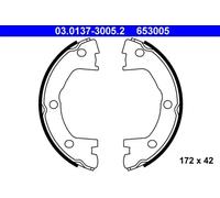 ATE 03.0137-3005.2 Handbrake shoes