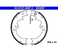 Brake Shoe Set, parking brake 03.0137-3007.2 ATE for TOYOTA LAND CRUISER PRADO