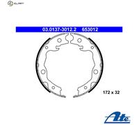 Brake Shoe Set, parking brake 03.0137-3012.2 ATE for NISSAN TOYOTA RENAULT