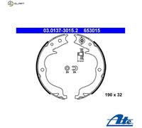 Brake Shoe Set, parking brake 03.0137-3015.2 ATE for MITSUBISHI SUBARU CITROËN