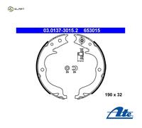Brake Shoe Set, parking brake 03.0137-3015.2 ATE for MITSUBISHI SUBARU CITROËN