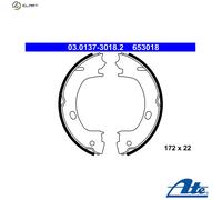 ATE Brake Shoe Set 03.0137-3018.2 Parking Brake for Chrysler Sebring Sedan/Convertible, Cirrus, PT