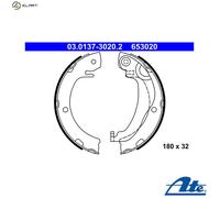 BRAKE SHOE SET PARKING BRAKE 03.0137-3020.2 FOR TOYOTA 1ZZ-FE 1.8L1CD-FTV 2.0L