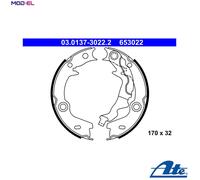 BRAKE SHOE SET PARKING BRAKE 03.0137-3022.2 FOR HYUNDAI ACCENT/III/IV AVEGA 1.5L