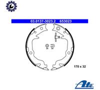 Brake Shoe Set, parking brake 03.0137-3023.2 ATE for MITSUBISHI CHRYSLER JEEP