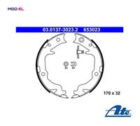ATE 03.0137-3023.2 Handbrake shoes
