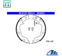 Brake Shoe Set, parking brake 03.0137-3023.2 ATE for MITSUBISHI CHRYSLER JEEP