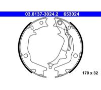 Brake Shoe Set, parking brake 03.0137-3024.2 ATE for KIA HYUNDAI