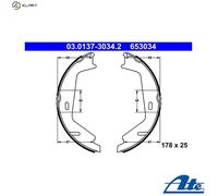 ATE 03.0137-3034.2 Handbrake shoes