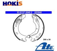 ATE Handbrake Shoes 03.0137-3040.2 with lever LAND ROVER: Range Rover Sport, Discovery 4, Discovery 3