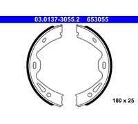 Brake Shoe Set, parking brake 03.0137-3055.2 ATE for PORSCHE 911 911 Convertible