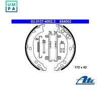 Brake Shoe Set, parking brake 03.0137-4002.2 ATE for FIAT PEUGEOT CITROËN