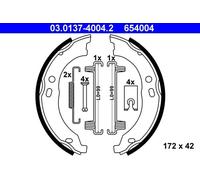 Brake Shoe Set, parking brake 03.0137-4004.2 ATE for FIAT PEUGEOT CITROËN