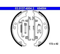 Brake Shoe Set, parking brake 03.0137-4004.2 ATE for FIAT PEUGEOT CITROËN