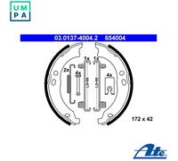 ATE Brake Shoe Set - Parking Brake 03.0137-4004.2 - Fits FIAT, PEUGEOT, CITROËN