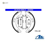 Brake Shoe Set, parking brake 03.0137-4004.2 ATE for FIAT PEUGEOT CITROËN
