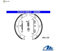 ATE Handbrake Shoes 03.0137-4005.2 with accessories MERCEDES-BENZ: C-Class Saloon, E-Class Coupe, C-Class T-modell