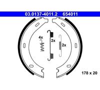 ATE 03.0137-4011.2 Handbrake shoes