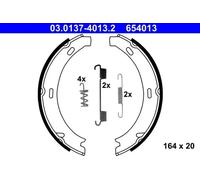 Brake Shoe Set, parking brake 03.0137-4013.2 ATE for MERCEDES-BENZ CHRYSLER