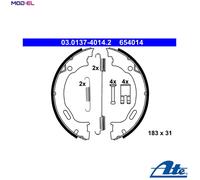 Brake Shoe Set, parking brake 03.0137-4014.2 ATE for CHRYSLER MERCEDES-BENZ