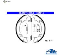 ATE Brake Shoe Set 03.0137-4014.2 - Parking Brake for Mercedes-Benz Lancia Chrysler
