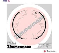 ZIMMERMANN 10990.156.5 Handbrake shoes