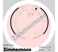 Brake Shoe Set, parking brake 10990.157.4 ZIMMERMANN for SUBARU XV FORESTER