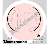 ZIMMERMANN 10990.158.9 Handbrake shoes