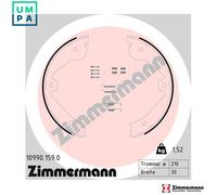 ZIMMERMANN 10990.159.0 Handbrake shoes