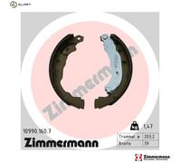 BRAKE SHOE SET PARKING BRAKE 10990.160.7 FOR MITSUBISHI COLT/VII/Hatchback 1.0L