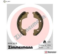 BRAKE SHOE SET PARKING BRAKE 10990.160.8 FOR MITSUBISHI RENAULT 1.0L 3cyl ASX