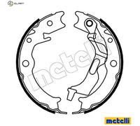 Brake Shoe Set, parking brake 53-0052 METELLI for CHEVROLET DAEWOO