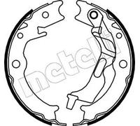 Brake Shoe Set, parking brake 53-0052 METELLI for CHEVROLET DAEWOO
