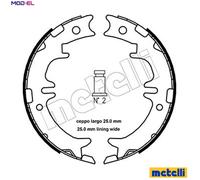Brake Shoe Set, parking brake 53-0439 METELLI for TOYOTA LEXUS MITSUBISHI